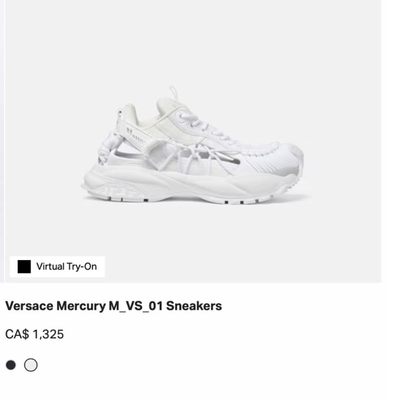 new Versace Mercury M VS 01 Sneakers US10 - Picture 9 of 10